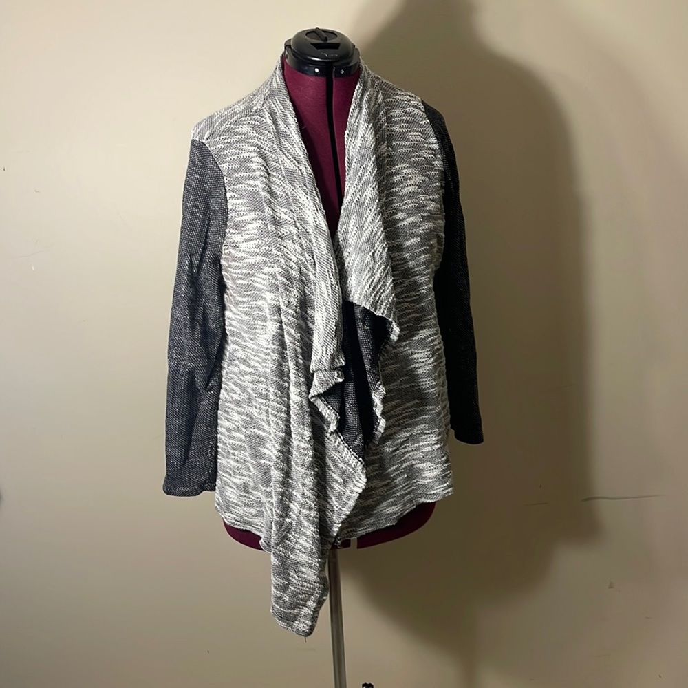 3x style and co color block cardigan